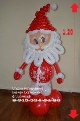 дед-мороз-из-шаров-брянск-фигуры-изшаров-брянск-безмен-екатерина