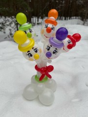 снеговик-из-шаров-брянск7